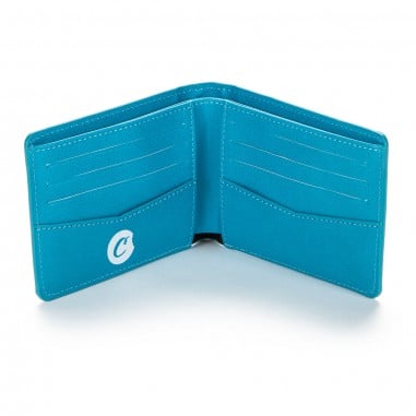 TEXTURED LEATHER BLUE WALLET-COOKIES