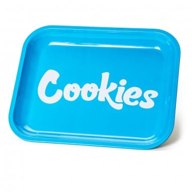 METAL ROLLING TRAY BLUE LARGE-COOKIES